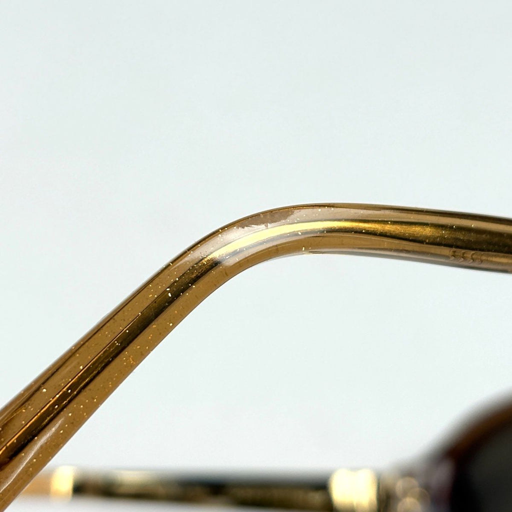 Louis Vuitton Petit Spucson Cat Eye Sunglasses Eyewear Metal Gold Brown — view 4