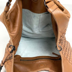 Bottega Veneta Intrecciato Shoulder Bag Campana Leather Brown — view 8