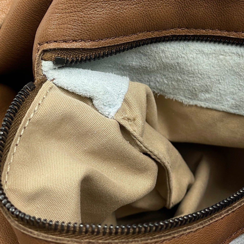 Bottega Veneta Intrecciato Shoulder Bag Campana Leather Brown — view 6