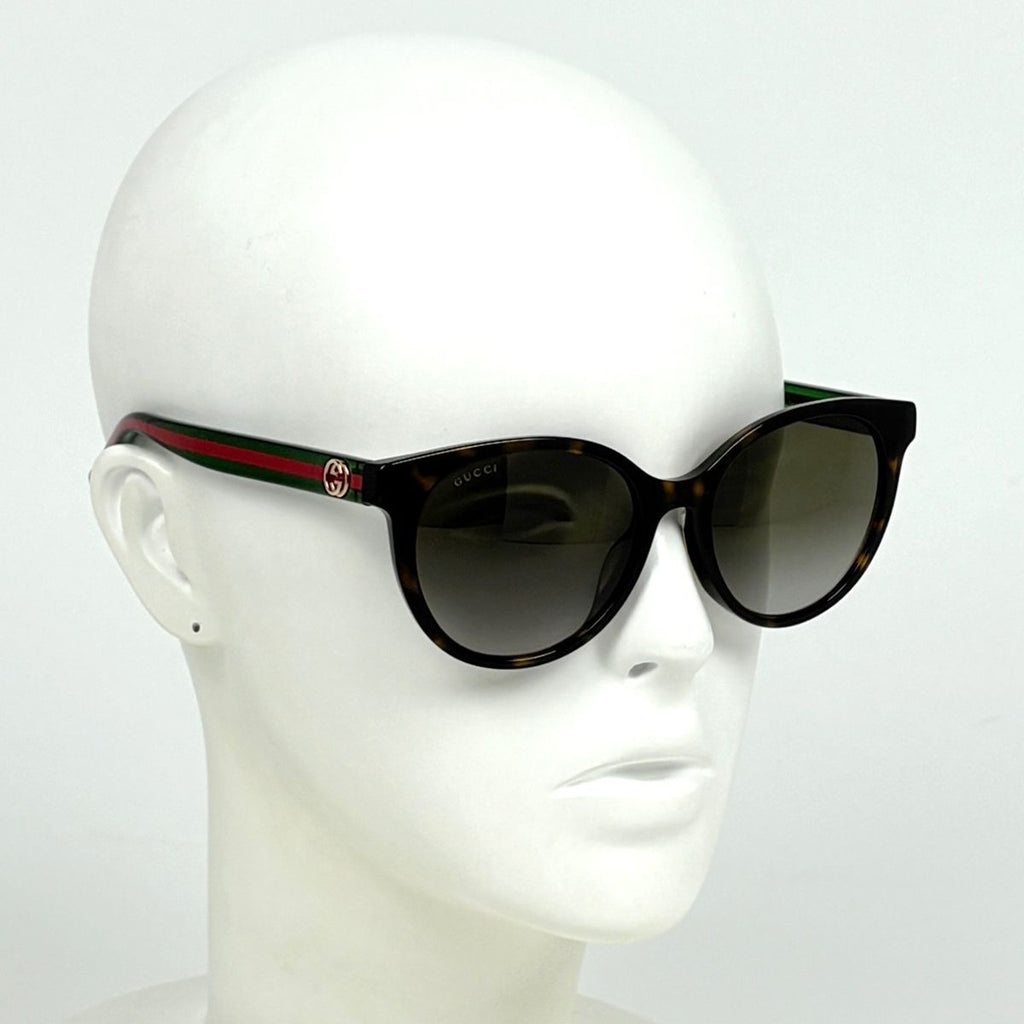 Gucci Interlocking Gradient Sunglasses Eyewear Acetate Brown Green — view 5