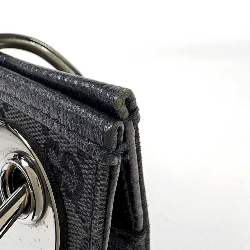 Gucci GG Pattern Shoulder Bag Canvas Black — view 4
