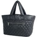 Chanel Coco Cocoon Large Tote CC Logo Nylon Black