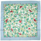 Hermes Carre 90 L'arbre de Soie Silk Tree Mulberry and Silkworm Scarf Light