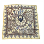 Hermes Carre 90 All Over Pattern Scarf Silk Yellow — view 2