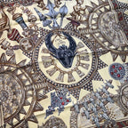 Hermes Carre 90 All Over Pattern Scarf Silk Yellow — view 8