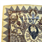 Hermes Carre 90 All Over Pattern Scarf Silk Yellow — view 4