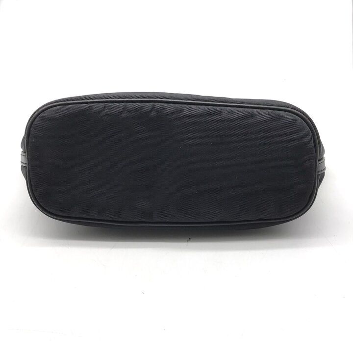 Gucci Logo Canvas Leather Mini Pouch Hand Black — view 4