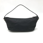 Gucci Logo Canvas Leather Mini Pouch Hand Black — view 3