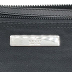 Gucci Logo Canvas Leather Mini Pouch Hand Black — view 9