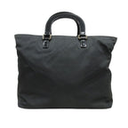 Prada 2-Way Nylon Leather Hand Tote Shoulder Bag Logo Black — view 3