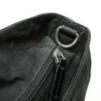 Prada 2-Way Nylon Leather Hand Tote Shoulder Bag Logo Black — view 9