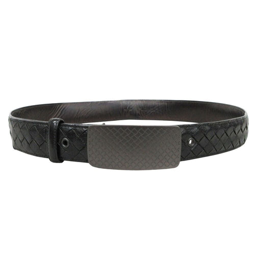 Bottega Veneta Leather Belt Buckle 90 cm Black