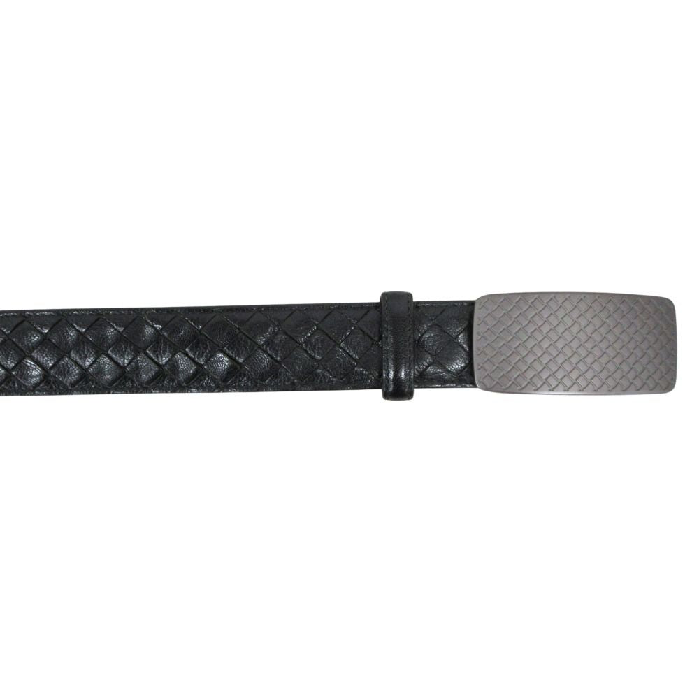 Bottega Veneta Leather Belt Buckle 90 cm Black — view 2