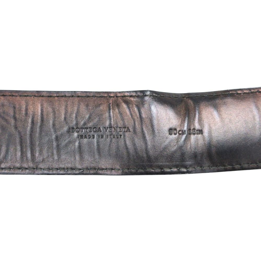 Bottega Veneta Leather Belt Buckle 90 cm Black — view 4