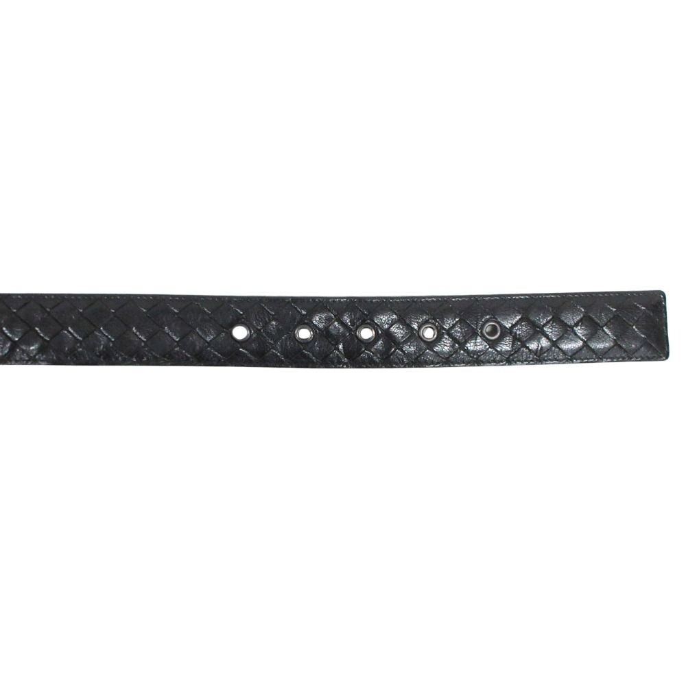 Bottega Veneta Leather Belt Buckle 90 cm Black — view 3