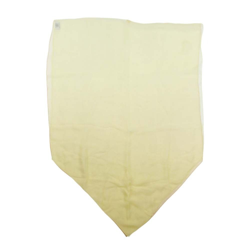 Hermes Silk Chiffon Gradient Scarf Logo Shawl Sheer