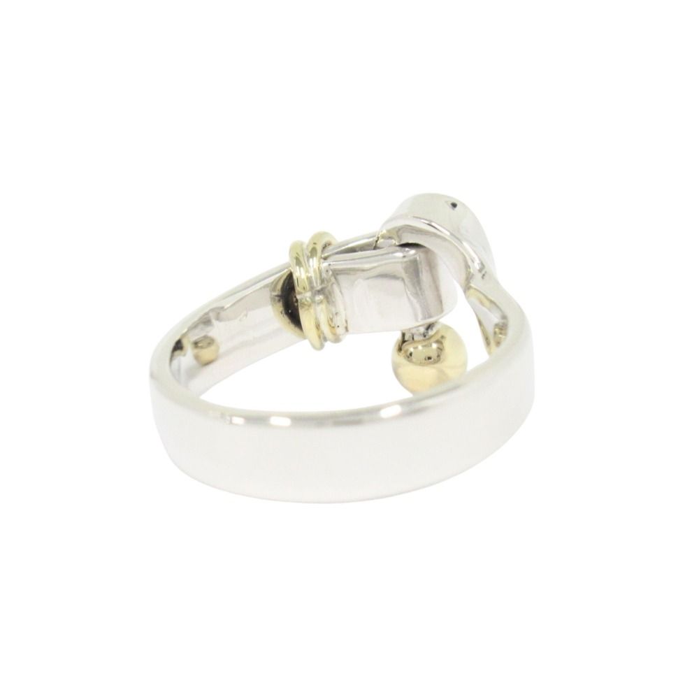 Tiffany & Co Polished 18k Combination Hook Eye Ring Silver Yellow Gold — view 3