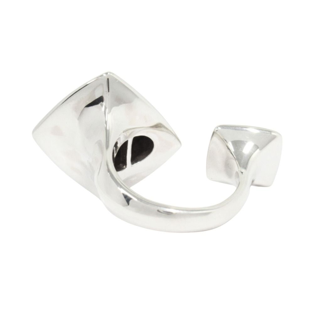 Hermes Polished Collier de Chien Rock de Lock Ring 53 No 13 Silver — view 4