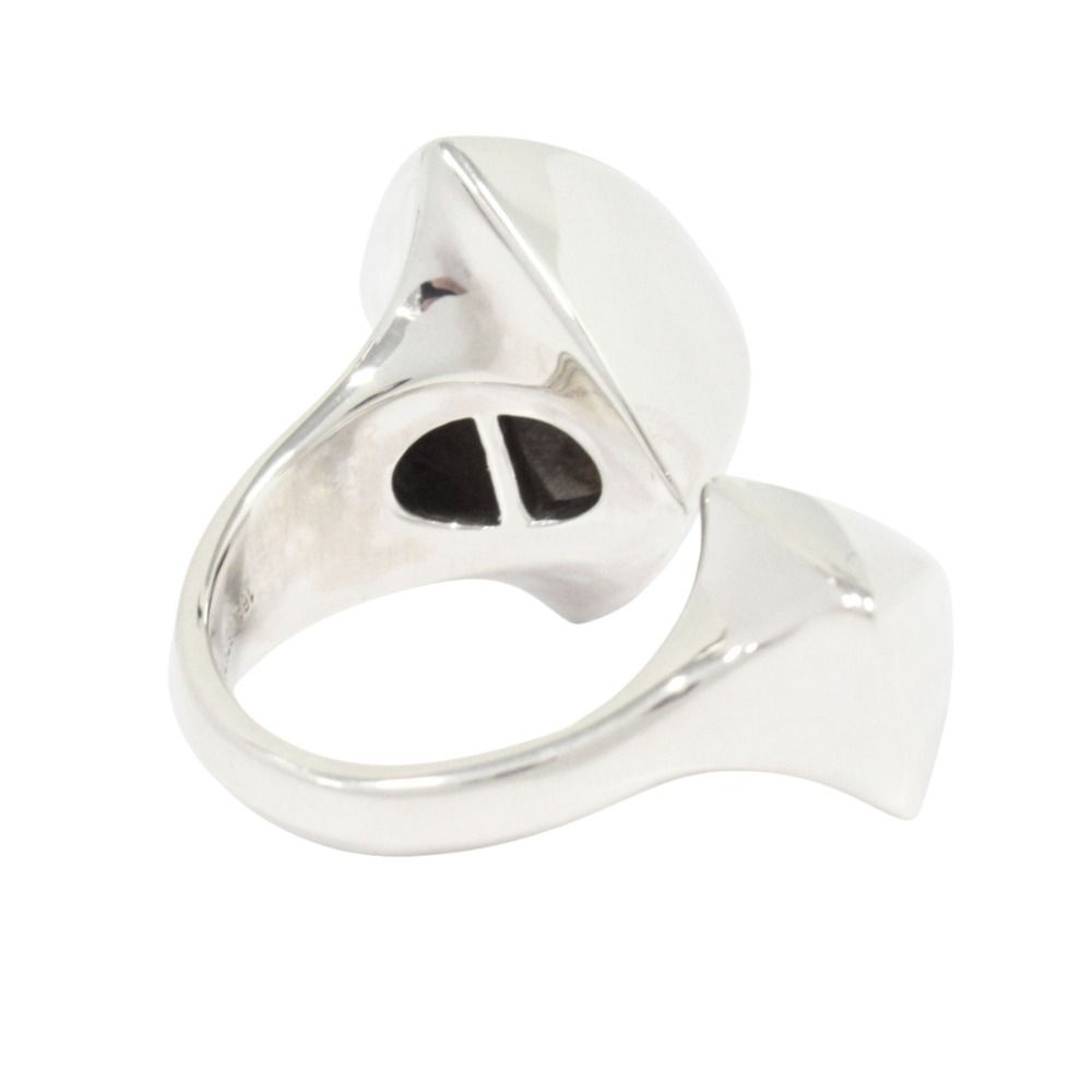 Hermes Polished Collier de Chien Rock de Lock Ring 53 No 13 Silver — view 3