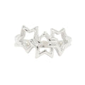 Tiffany & Co Polished Triple Star Ring Silver