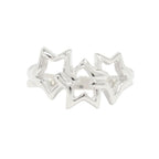 Tiffany & Co Polished Triple Star Ring Silver