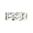 Dior Polished CD Icon Chain Link Ring S Silver — view 2