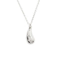 Tiffany & Co Polished Teardrop Necklace Silver