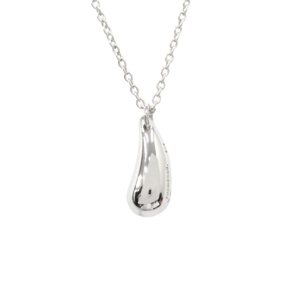 Tiffany & Co Polished Teardrop Necklace Silver