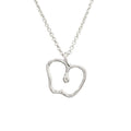Tiffany & Co Polished Apple Motif Pendant Silver