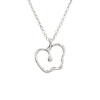 Tiffany & Co Polished Apple Motif Pendant Silver — view 2