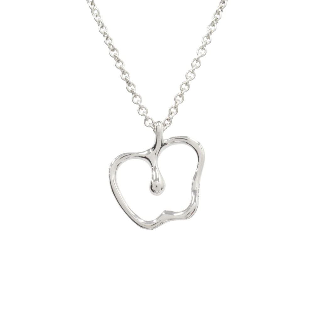 Tiffany & Co Polished Apple Motif Pendant Silver — view 2