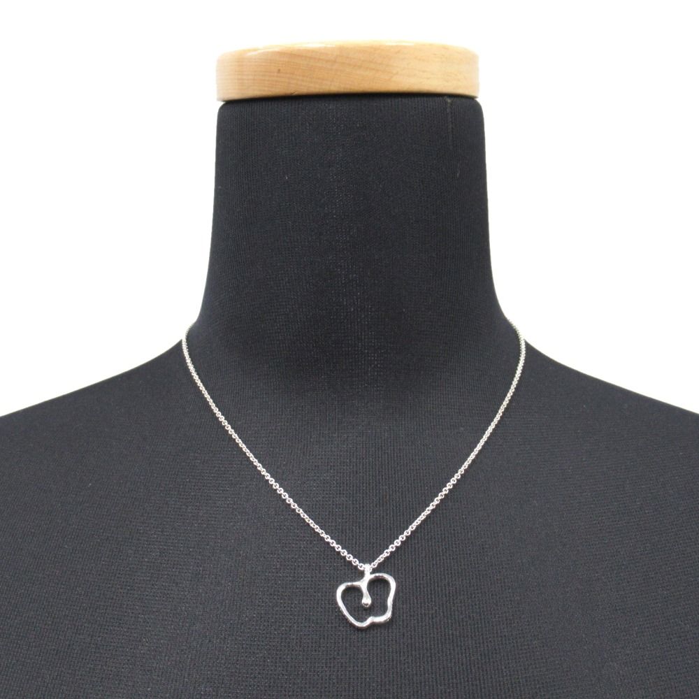 Tiffany & Co Polished Apple Motif Pendant Silver — view 4