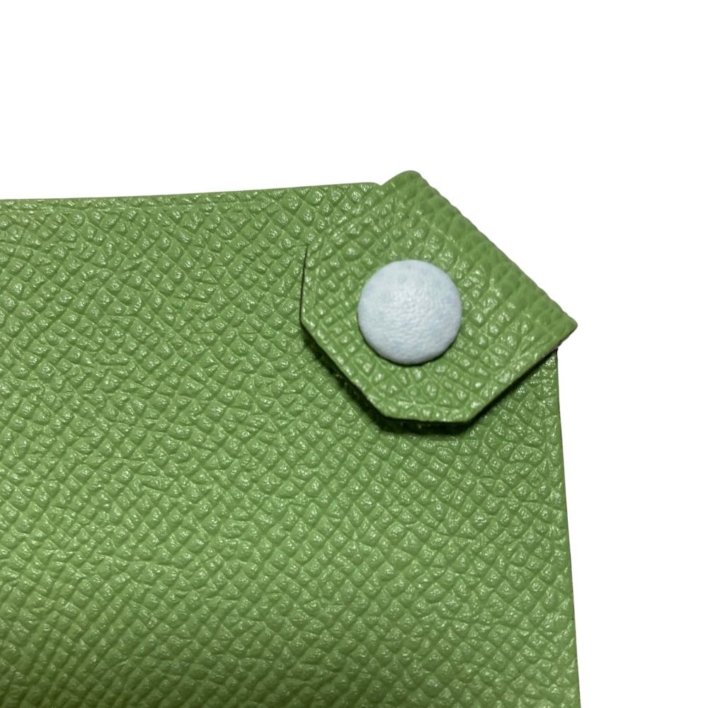 Hermes Tarmac PM Veau Epsom Passport Case Vert Cricket Green — view 5