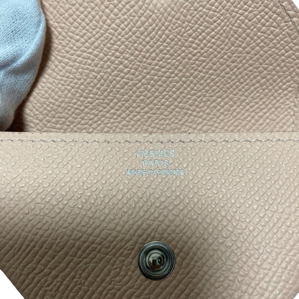 Hermes Levain Quatre Veau Epsom Coin Case Rose Eglantine — view 6