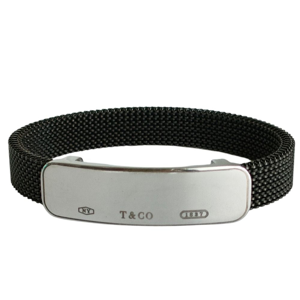 Tiffany & Co Stainless Plate Mesh Bracelet Silver