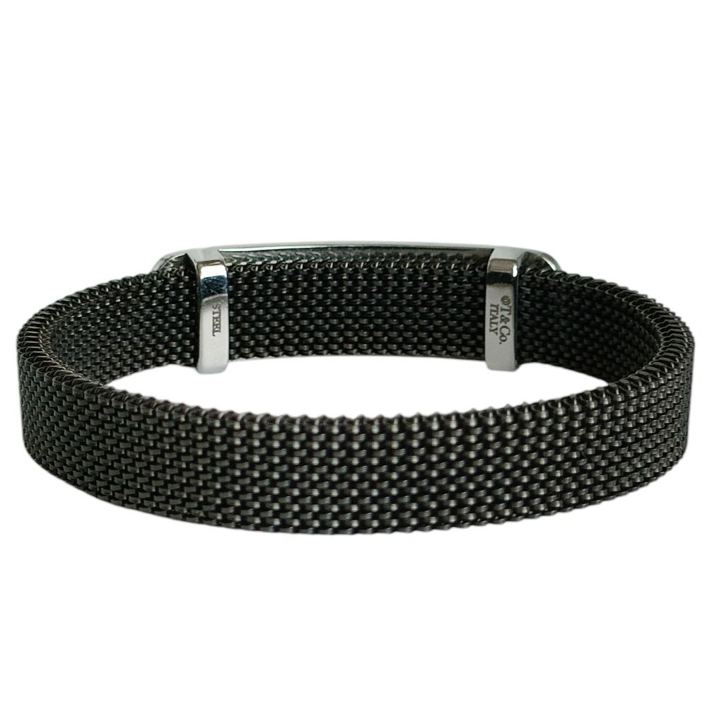 Tiffany & Co Stainless Plate Mesh Bracelet Silver — view 2