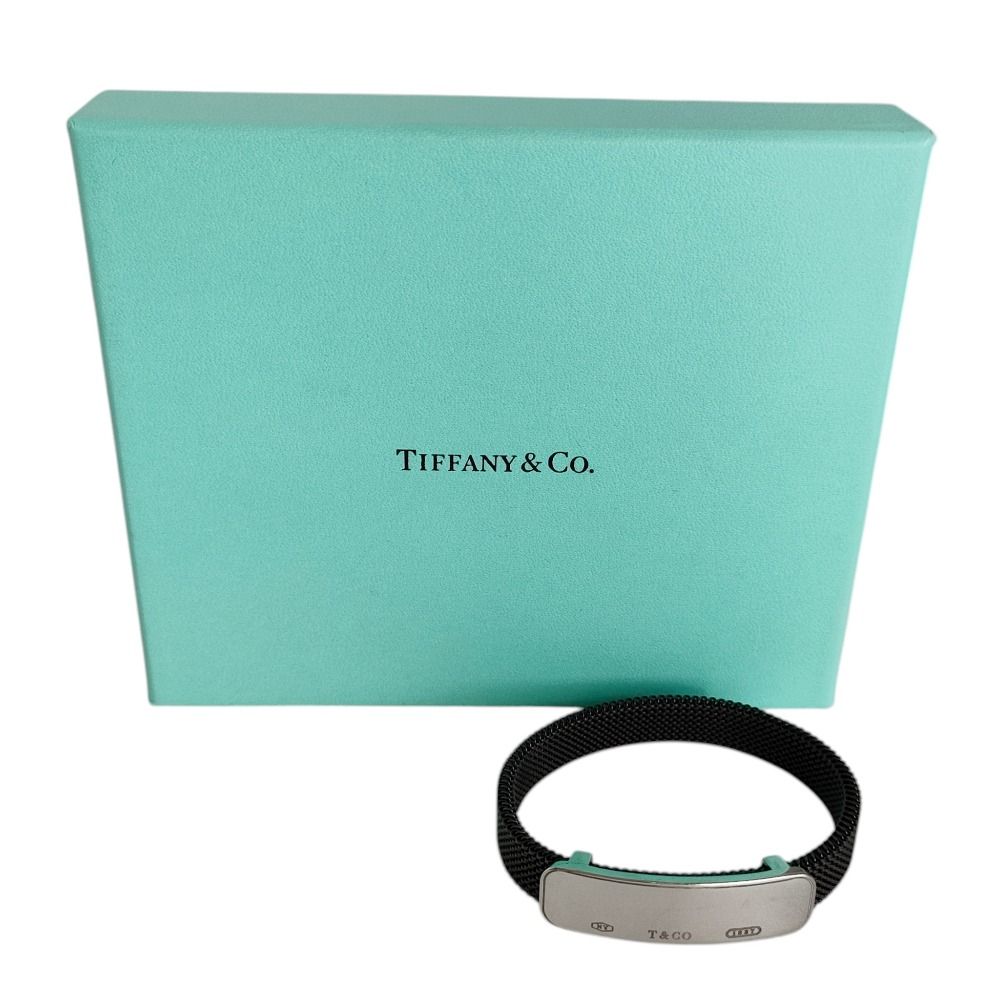 Tiffany & Co Stainless Plate Mesh Bracelet Silver — view 5