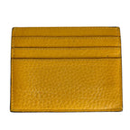 Fendi Leather Baguette Card Bifold Coin Case Yellow — view 2