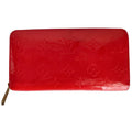 Louis Vuitton Monogram Vernis Zippy Wallet Orange Sunset