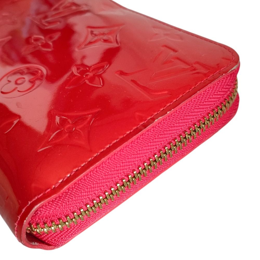 Louis Vuitton Monogram Vernis Zippy Wallet Orange Sunset — view 4