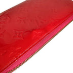 Louis Vuitton Monogram Vernis Zippy Wallet Orange Sunset — view 6