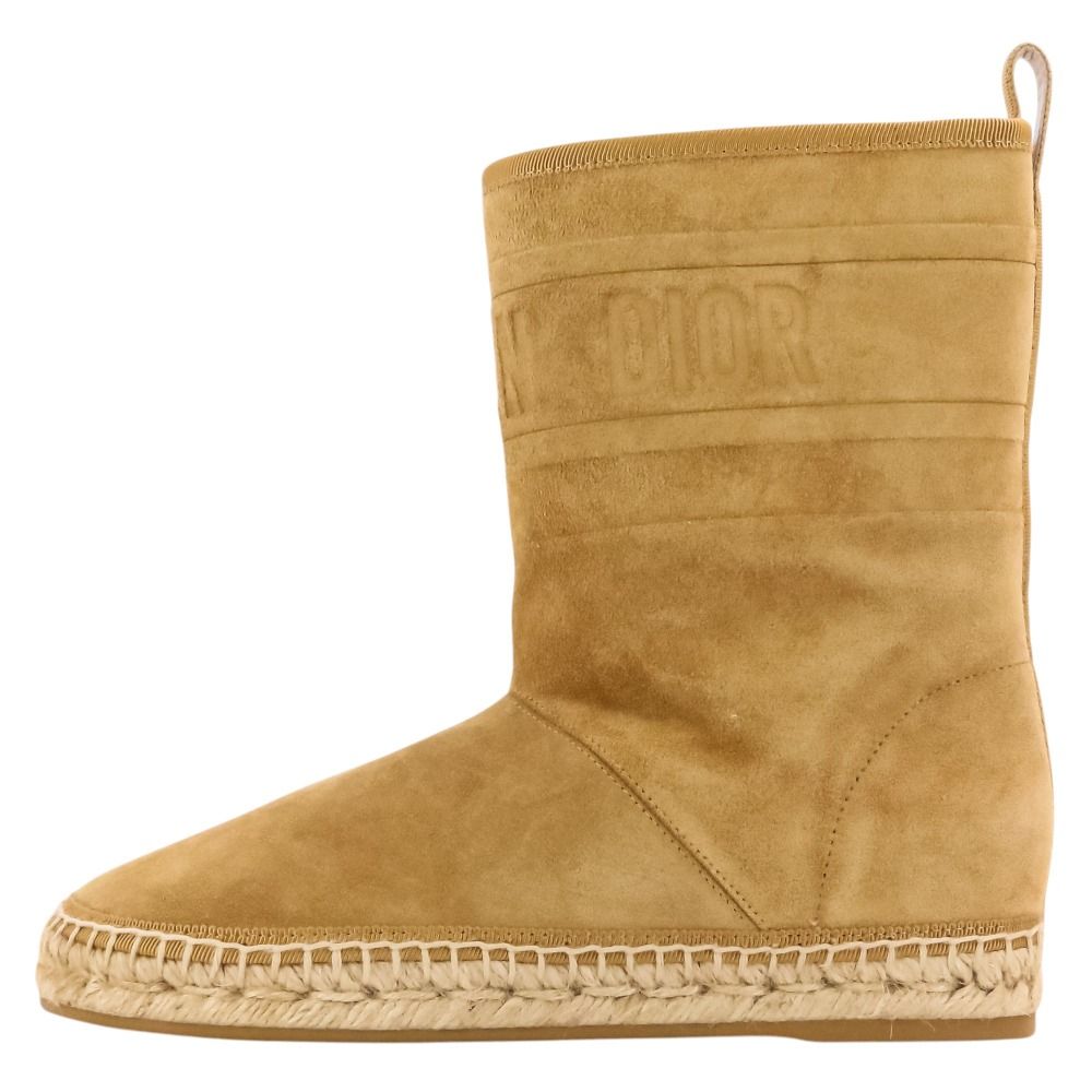Dior Chez Moi Granville Shearling Short Boots 35 Natural — view 3
