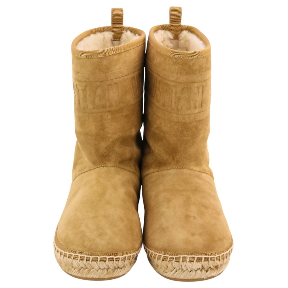 Dior Chez Moi Granville Shearling Short Boots 35 Natural — view 2