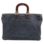 Fendi Vintage Denim Tote 008 Indigo — view 3