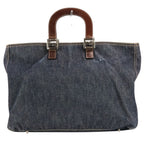 Fendi Vintage Denim Tote 008 Indigo