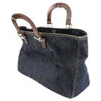Fendi Vintage Denim Tote 008 Indigo — view 6