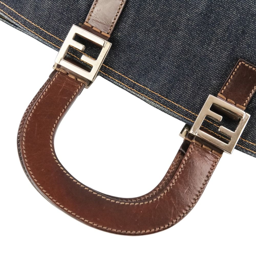 Fendi Vintage Denim Tote 008 Indigo — view 7