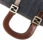 Fendi Vintage Denim Tote 008 Indigo — view 7