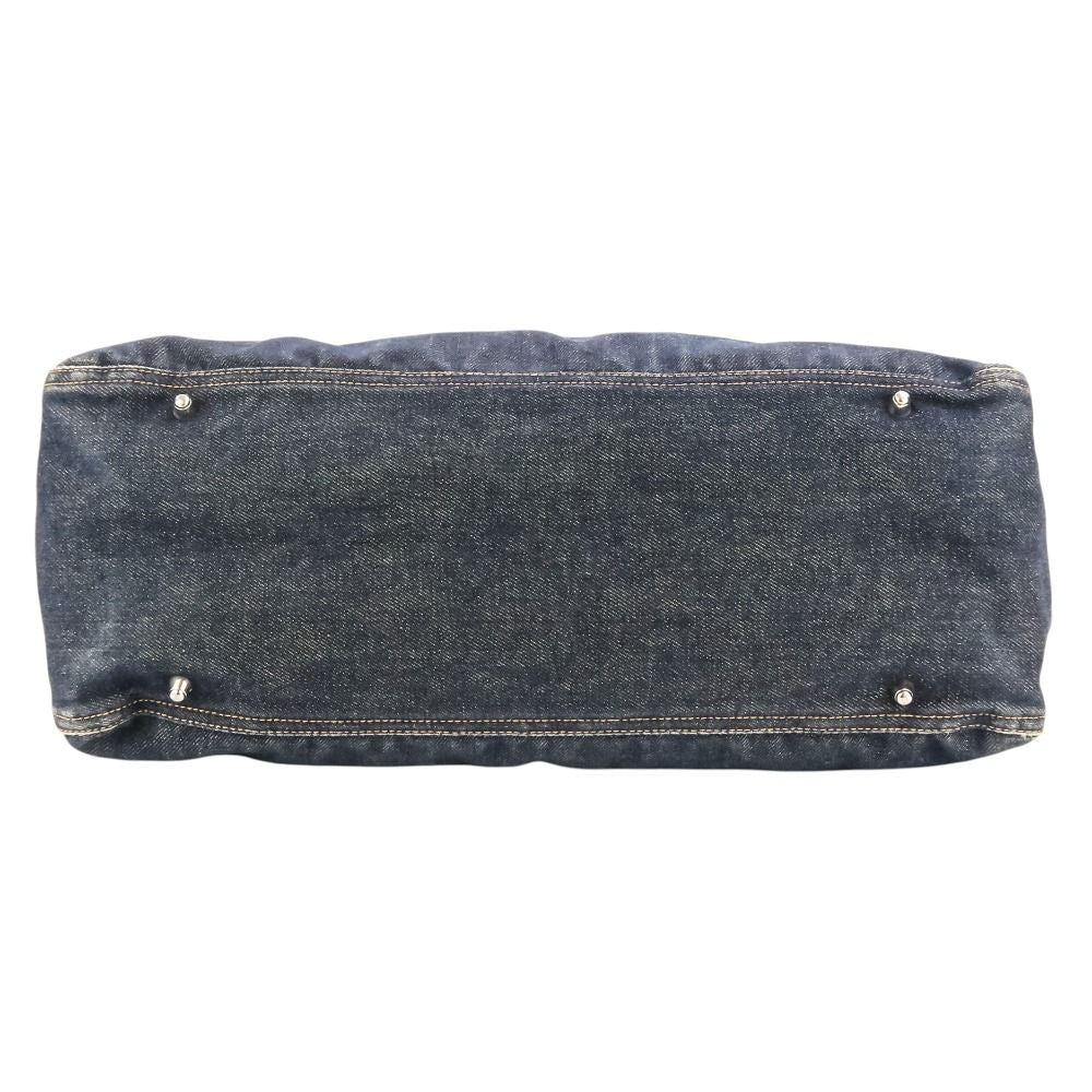 Fendi Vintage Denim Tote 008 Indigo — view 4