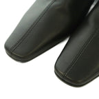 Gucci Long Boots Square Toe Low Heels Leather 35.5 Black BB — view 4
